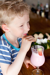 Image showing boy at vacation