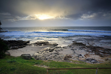 Image showing The sounds of nature, rain and ocean waves