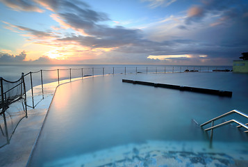 Image showing Sunrise Bronte Baths Australia