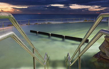 Image showing Bronte Baths at dawn, Bronte Beach, Australia