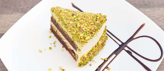 Image showing Pistachio cake.