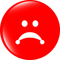 Image showing Sad icon (button) isolated on white background