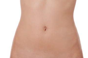 Image showing Toned slender female stomach or abdomen