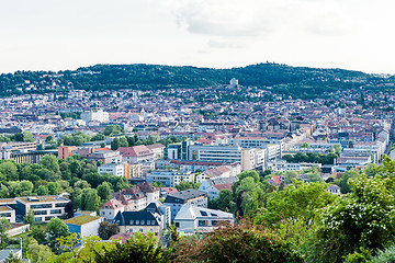 Image showing Scenic rooftop view of Stuttgart, Germany