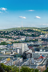 Image showing Scenic rooftop view of Stuttgart, Germany