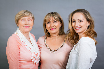 Image showing Three generations with a striking resemblance