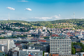 Image showing Scenic rooftop view of Stuttgart, Germany