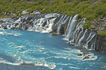 Image showing Hraunfossar