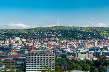 Image showing Scenic rooftop view of Stuttgart, Germany