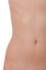 Image showing Toned slender female stomach or abdomen