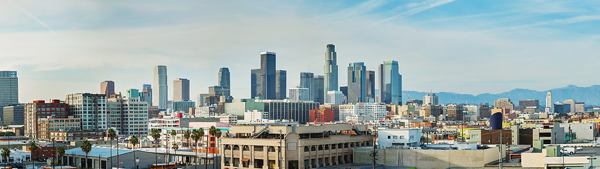 Image showing Los Angeles cityscape panorama