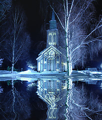 Image showing winter church