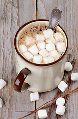 Image showing Hot Chocolate with Marshmallows