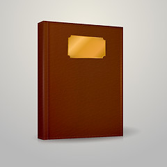 Image showing Vector illustration of brown notebook