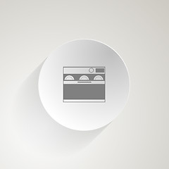 Image showing Flat vector icon for dishwasher