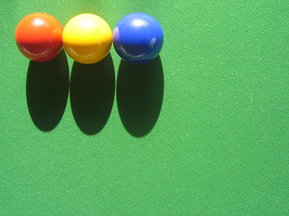 Image showing Snooker Balls Top Left