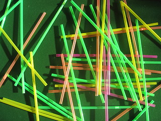 Image showing Neon Drinking Straws