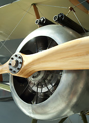 Image showing Sopwith Camel Plane Nose Cone and Guns