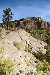 Image showing Rocky Ridge Outcroppings Near Banks Lake Washington State