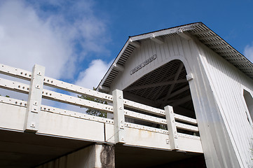 Image showing Grave Creek Covered Bridge Sunny Valley Oregon Josephine County