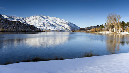 Image showing Columbia River Meanders Through Countryside in Washington State 