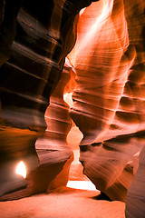 Image showing Antelope Canyon Navajo Rock Slot Formation Utah Southwest USA