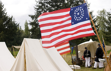 Image showing Union Camp Flag