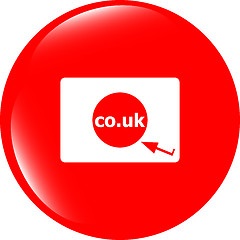 Image showing Domain CO.UK sign icon. UK internet subdomain symbol