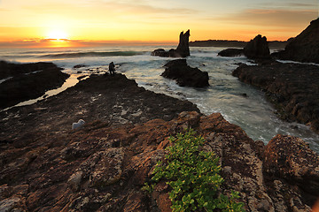 Image showing Cathedral Rock at Sunrise NSW Australia