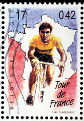 Image showing Cyclist Stamp