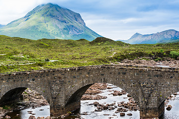 Image showing Bridge at Sligachan in Scotland