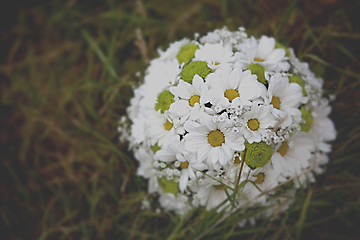 Image showing beautiful wedding flowers bouquet