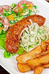 Image showing Roasted sausage