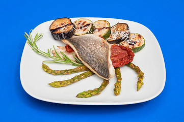 Image showing Seabass fillet