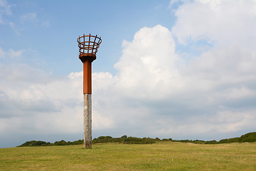 Image showing Beacon on East Hill cliff in Hastings, England