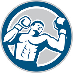 Image showing Boxer Boxing Boxing Circle Retro