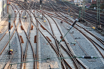 Image showing railway track lines