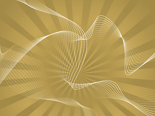 Image showing golden wave