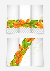 Image showing Trifold leaf brochure