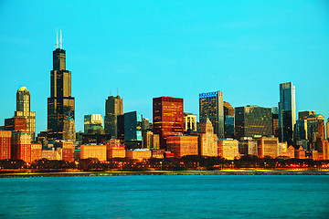 Image showing Chicago downtown cityscape