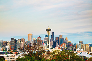 Image showing Downtown Seattle as seen from the Kerry park