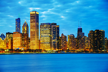 Image showing Chicago downtown cityscape