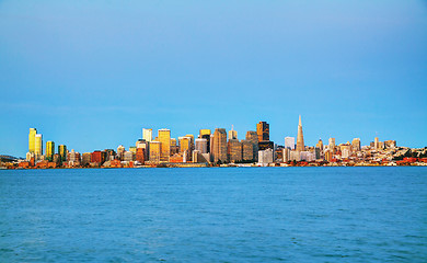 Image showing San Francisco cityscape as seen from Treasure Island