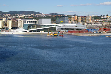 Image showing The new opera house in Oslo.