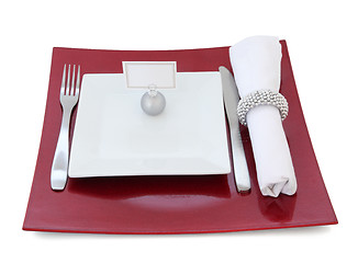 Image showing Christmas Dinner Setting