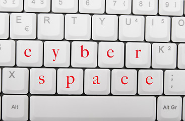 Image showing cyberspace keayboard