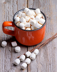 Image showing Hot Chocolate with Marshmallows