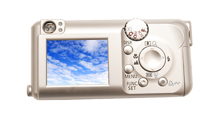 Image showing camera with the sky