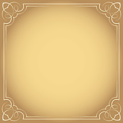 Image showing Vector. Vintage beautiful elegant frame. Element for design