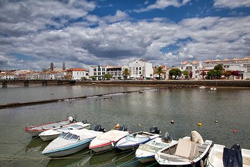 Image showing Historic architecture in Tavira city, Algarve,Portugal